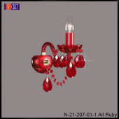 На фотографии Бра Glass LPS N-21-207/01/1 all ruby из раздела Glass LPS цвет корпуса  на 1 источника света