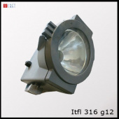 На фотографии Прожектор ITFL 316 G12 150W из раздела Промышленные светильники цвет корпуса Серий на 1 источника света