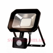 Прожектор с датчиком движения SLP-30W  SMD LED 6000K Д/Р BK фото