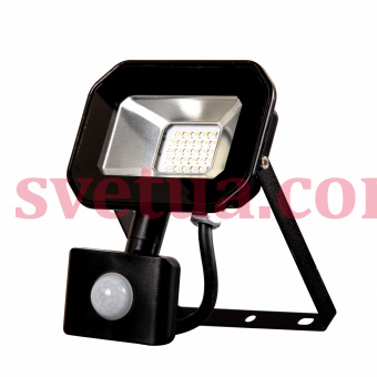 Прожектор  с датчиком движения SLP-20W  SMD LED 6000K Д/Р BK фото