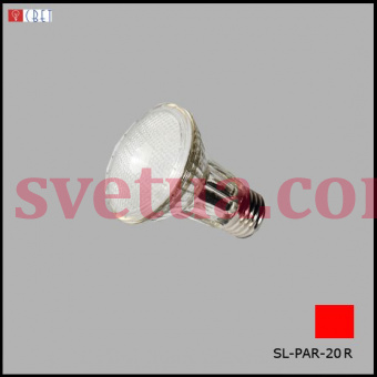 Лампочка светодиодная SL-PAR 20 RD красная фото