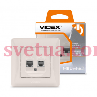 Розетка кремовая VF-BNSK2PC6TF3-CR фото