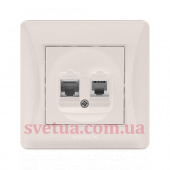 Розетка кремовая VF-BNSK2PC6TF3-CR фото