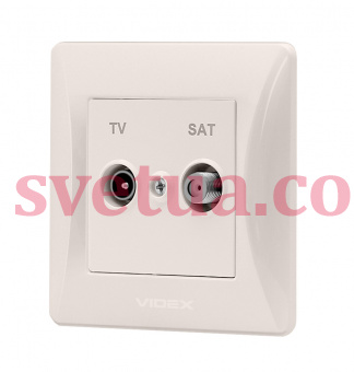 	 Розетка кремовая VF-BNSK2TVSATE-CR фото