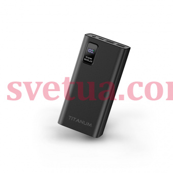 Повербанк TITANUM 728S 30000mAh 22.5W Black фото