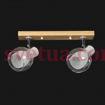 Свeтильник SR-N5105/2 WT+WOOD фото