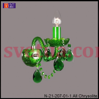 Бра Glass LPS N-21-207/01/1 all chrisolite Ni фото