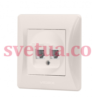 Розетка кремовая VF-BNSK2PC6TF3-CR фото