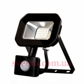 Прожектор  с датчиком движения SLP-20W  SMD LED 6000K Д/Р BK фото