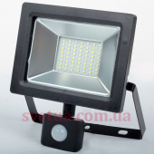 Прожектор с датчиком движения SLP-50W  SMD LED 6000K Д/Р BK фото