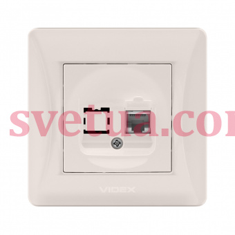 Розетка кремовая VF-BNSK1PC6-CR фото