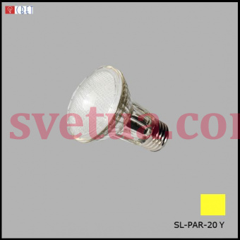 Лампочка светодиодная SL-PAR 20 YL желтая фото